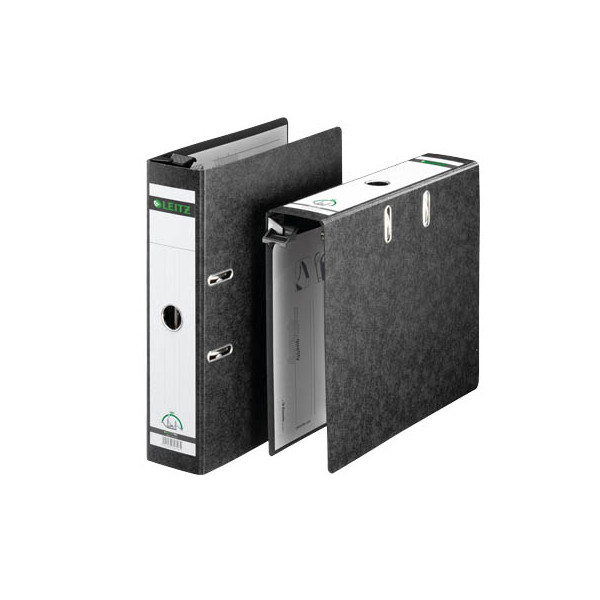 4002432303175 - Hängeordner 1821 1821-00-00 A4 80mm breit Karton Wolkenmarmor schwarz 4002432303175 Leitz