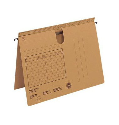 Hängehefter Serie 18 1834 A4 250g Karton natronbraun kaufmännische Heftung / Amtsheftung