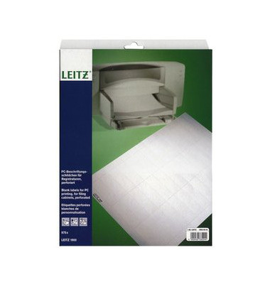 1900 Beschriftungsschilder für PC weiß 60x21mm 1900 Beschriftungsschilder für PC weiß 60x21mm