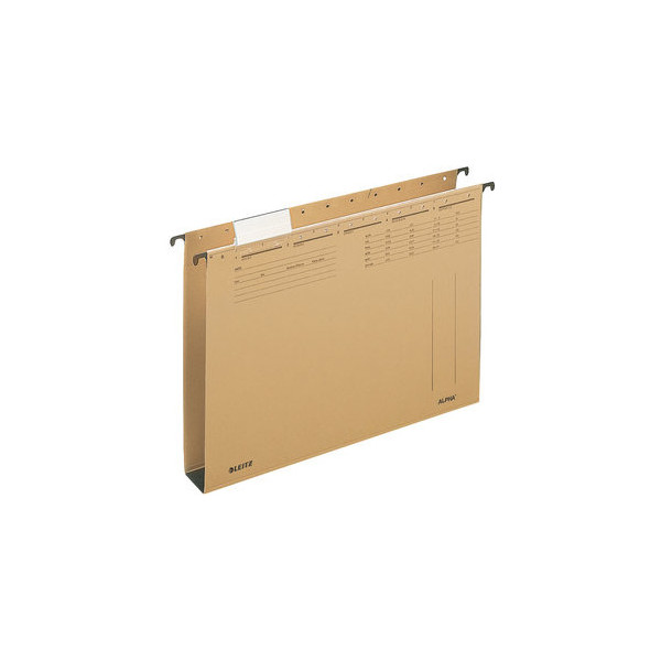4002432303748 - - Hängesammler alpha® din A4 Natronkarton 100 % recycelt naturbraun