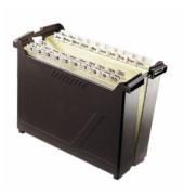 H&auml;ngemappenbox Termin-Set 1995 schwarz bis 53 Mappen bef&uuml;llt mit 53 Mappen