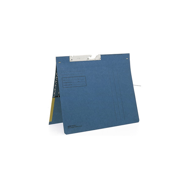4002432304080 - - Pendelhefter din A4 250g m² kaufmännische Heftung mit Organisationsaufdruck Manilakarton recycelt blau