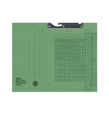 Pendelhefter 2015-00-55, A4 grün Karton 320g