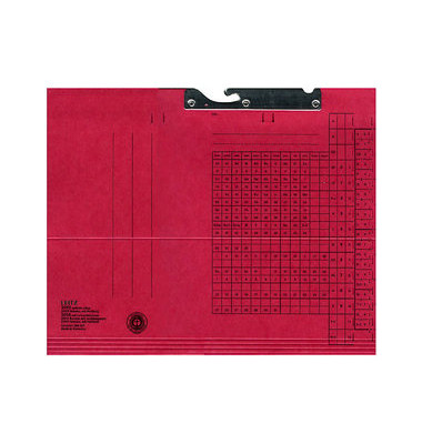Pendelmappe 2015-00-25, A4 rot Karton 320g