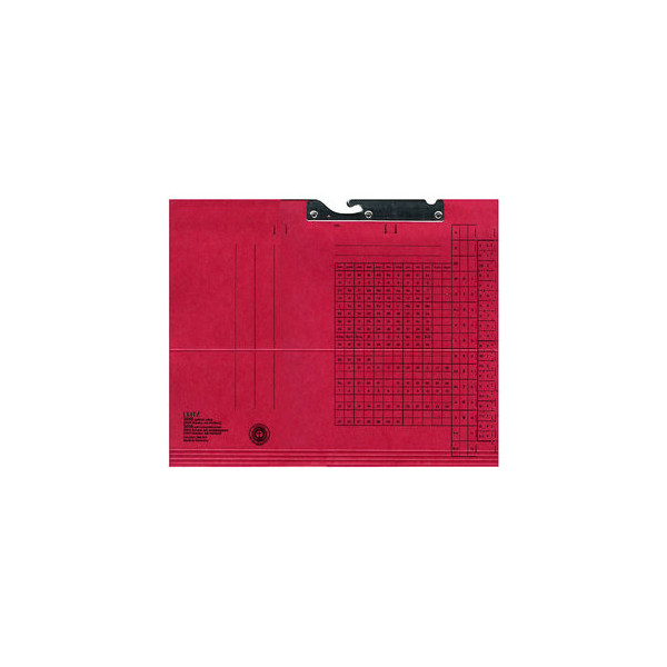 50 Stück Leitz Pendelhefter 2015-00-25, A4 rot Karton 320g 4002432304226 Leitz