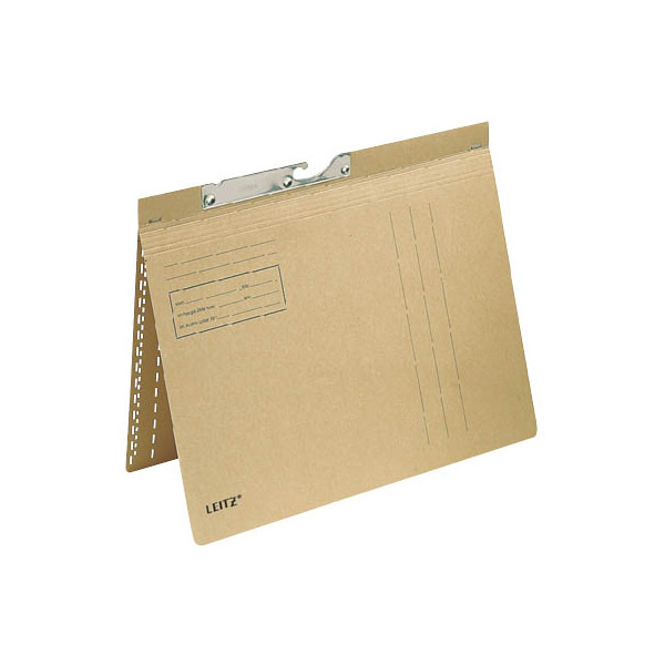 50 Stück Leitz Pendelhefter 2114-00-00, A4 natronbraun Karton 250g 4002432304523 Leitz