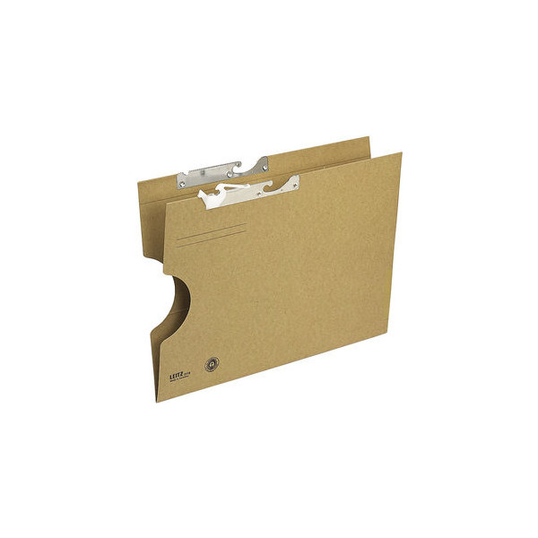 4002432304554 - Pendelmappe 2118 345x270mm 320g Karton natronbraun für lose Blätter mit Leinenfröschen 4002432304554 Leitz