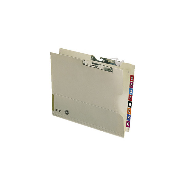 4002432330614 - Pendeltasche Orgacolor 2137 A4 320g Karton chamois für lose Blätter mit Leinenfrosch 4002432330614 Leitz