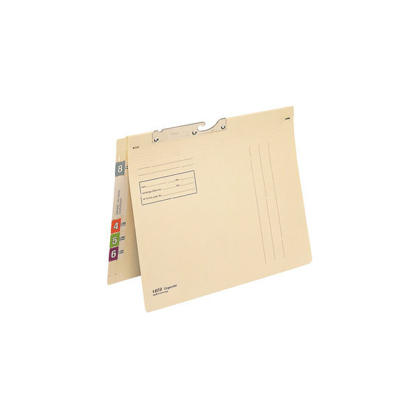 4002432304608 - Pendelhefter Orgacolor® DIN A4 260g m² Schlauchheftung ohne Organisationsaufdruck Natronkarton 100 % recycelt chamois