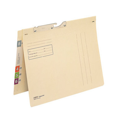 Pendelhefter Orgacolor 2139-00-11, A4 chamois Karton 260g