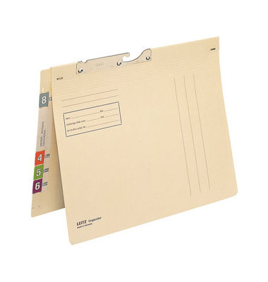 Pendelhefter Orgacolor 2184-00-11, A4 chamois Recyclingkarton 260g