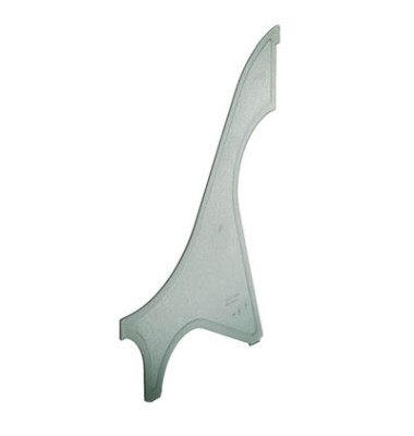 Trennwand f&uuml;r Stehsammler 2429-00-90, A4, rauchtopas, Polystyrol