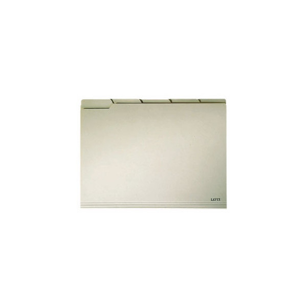 100 Stück Leitz Einstellmappen mit Tab 2434 A4 200g Recyclingkarton chamois 4002432305155 Leitz