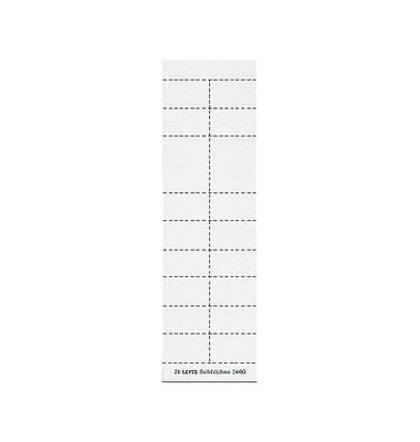 Beschriftungsschilder f. 2454/2444 weiß 200 Stück