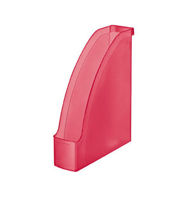 Stehsammler 2476-00-26, A4 hoch/quer, rot-transparent, Polystyrol, 78mm