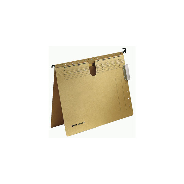 50 Stück Leitz Hängehefter ALPHA DUO 2914-00-00, A4 natronbraun Karton 250g 4002432305858 Leitz