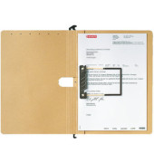 Hängehefter ALPHA DUO 2989-00-00, A4 natronbraun Recyclingkarton 250g
