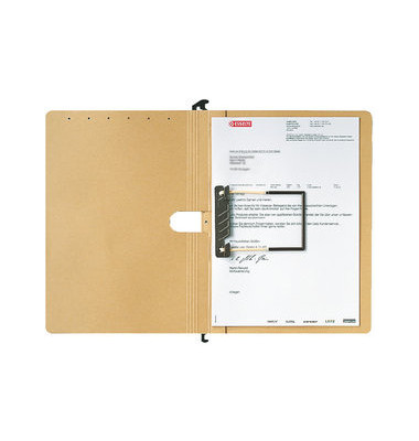 Hängehefter ALPHA DUO 2989-00-00, A4 natronbraun Recyclingkarton 250g