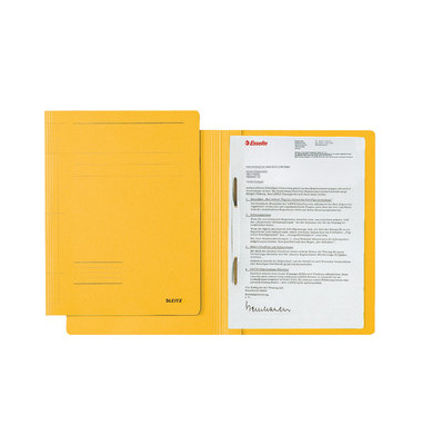 Schnellhefter 3003-00-15, A4, gelb, Karton, 250g, Vorderdeckel opak