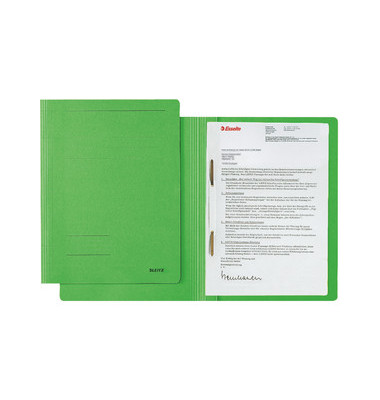 Schnellhefter Fresh 3003-00-55, A4, gr&uuml;n, Karton, 250g, Vorderdeckel gr&uuml;n / opak