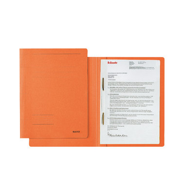 Schnellhefter 3003-00-45, A4, orange, Karton, 250g, Vorderdeckel opak