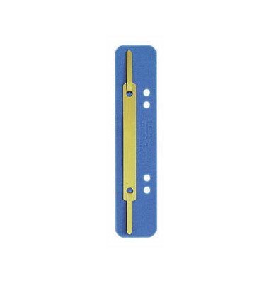 Heftstreifen kurz 3701-00-35, 35x158mm, RC-Karton mit Metalldeckleiste, blau