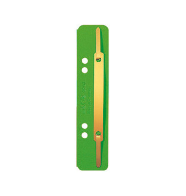Heftstreifen kurz 3701-00-55, 35x158mm, RC-Karton mit Metalldeckleiste, grün, 25 Stück