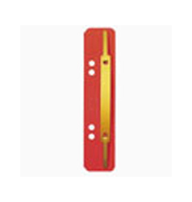 Heftstreifen kurz 3701-00-25, 35x158mm, RC-Karton mit Metalldeckleiste, rot, 25 Stück