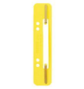 Heftstreifen kurz 3710-00-15, 35x158mm, Kunststoff mit Kunststoffdeckleiste, gelb, 25 Stück
