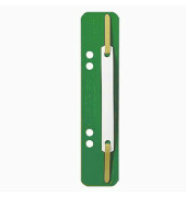 Heftstreifen kurz 3710-00-55, 35x158mm, Kunststoff mit Kunststoffdeckleiste, grün, 25 Stück
