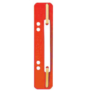 Heftstreifen kurz 3710-00-25, 35x158mm, Kunststoff mit Kunststoffdeckleiste, rot, 25 Stück