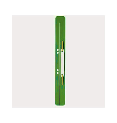 Heftstreifen lang 3711-00-55, 35x310mm, extra lang, Kunststoff mit Kunststoffdeckleiste, grün, 25 Stück Heftstreifen lang 3711-00-55, 35x310mm, extra lang, Kunststoff mit Kunststoffdeckleiste, grün, 25 Stück