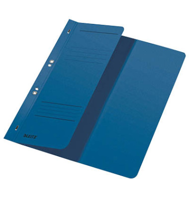 Ösenhefter A4 250g Karton blau halber Vorderdeckel kaufmännische Heftung