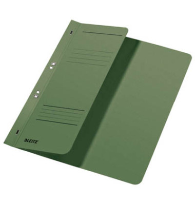 Ösenhefter 3740-00-55, A4 grün halber Vorderdeckel, Karton 250g
