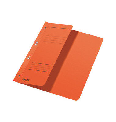 &Ouml;senhefter Leitz 3740 3740-00-45, Din A4 orange halber Vorderdeckel, Recycling-Manilakarton 250g