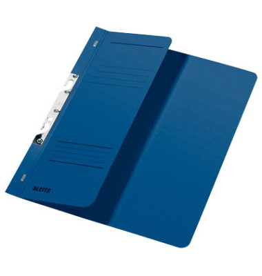 Einhakhefter - 3744-00-35, A4 blau halber Vorderdeckel, Manilakarton RC 250g