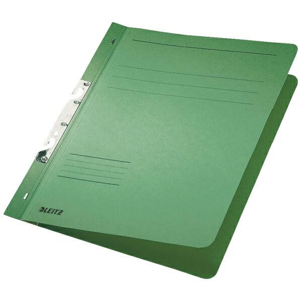 50 Stück Leitz Einhakhefter - 3746-00-55, A4 grün ganzer Vorderdeckel, Manilakarton RC 250g 4002432307067 Leitz