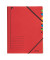 Ordnungsmappe 3907-00-25, I-VII, rot, A4, 7 F&auml;cher
