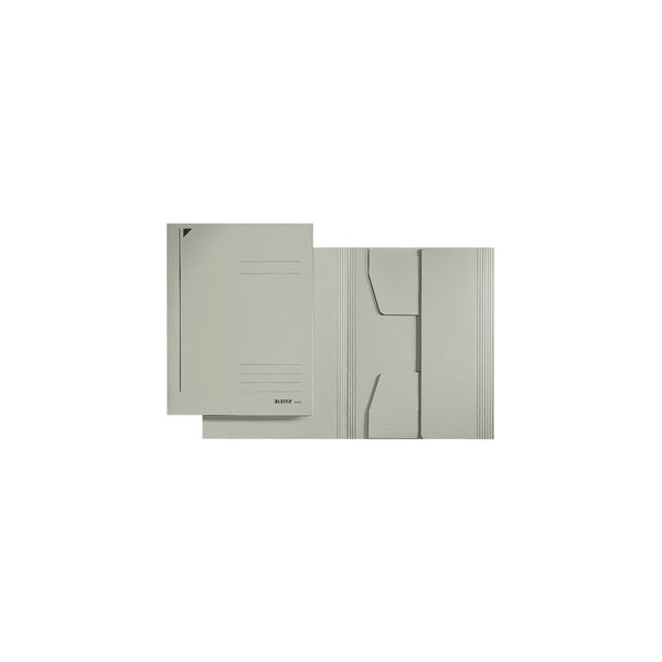 4002432307265 - Jurismappe 3924-00-85 A4 grau Karton 430g mit 3 Einschlagklappen 4002432307265 Leitz