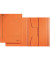 Jurismappe 3924 3924-00-45, A4 orange Recyclingkarton 430g, mit 3 Einschlagklappen