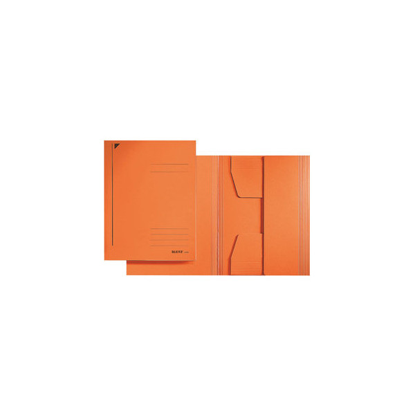 4002432307227 - Jurismappe 3924-00-45 A4 orange Karton 430g mit 3 Einschlagklappen 4002432307227 Leitz