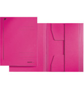 Jurismappe 3924 3924-00-22, A4 pink Recyclingkarton 430g, mit 3 Einschlagklappen