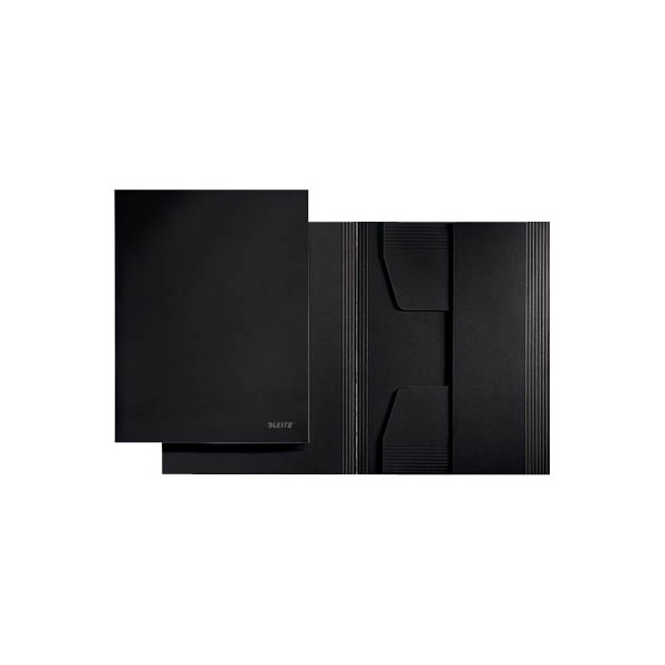 4002432336524 - Jurismappe 3924-00-95 A4 schwarz Recyclingkarton 430g mit 3 Einschlagklappen 4002432336524 Leitz