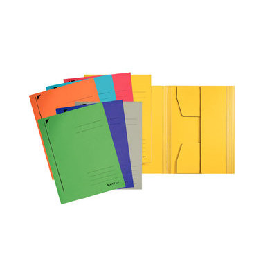 Jurismappe 3924 3924-00-01, A4 wei&szlig; Karton 430g, mit 3 Einschlagklappen