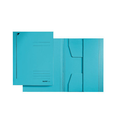 Jurismappe 3925-00-35, A5 blau Karton 300g, mit 3 Einschlagklappen