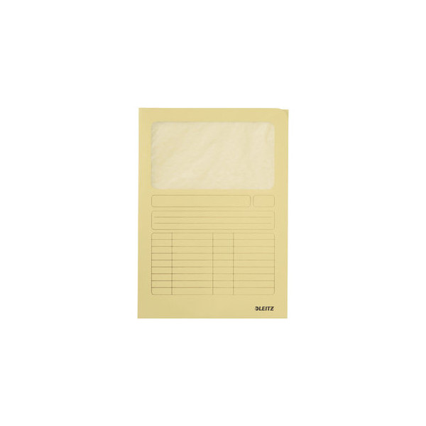 4002432307401 - Sichtmappe 3950 A4 160g Karton gelb für lose Blätter mit Sichtfe