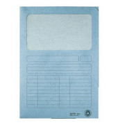 Sichtmappen 39500030, A4 blau Recyclingkarton 160g