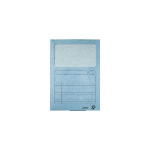4002432307425 - Sichtmappe 3950 A4 160g Karton hellblau für lose Blätter mit Sic