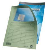 Sichtmappen 39500050, A4 gr&uuml;n Recyclingkarton 160g
