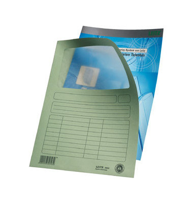 Sichtmappen 39500050, A4 gr&uuml;n Recyclingkarton 160g